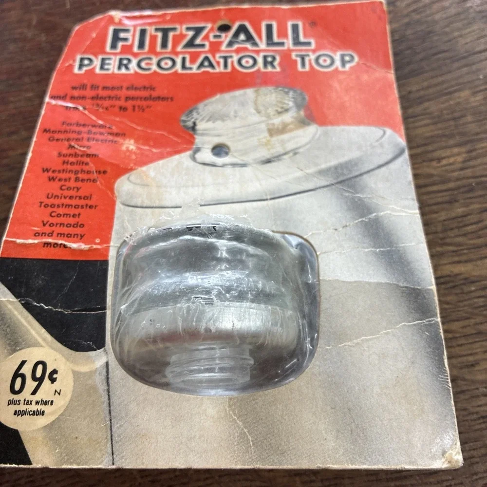 Vintage FITZ-ALL Percolator Replacement Top Coffee 13/16